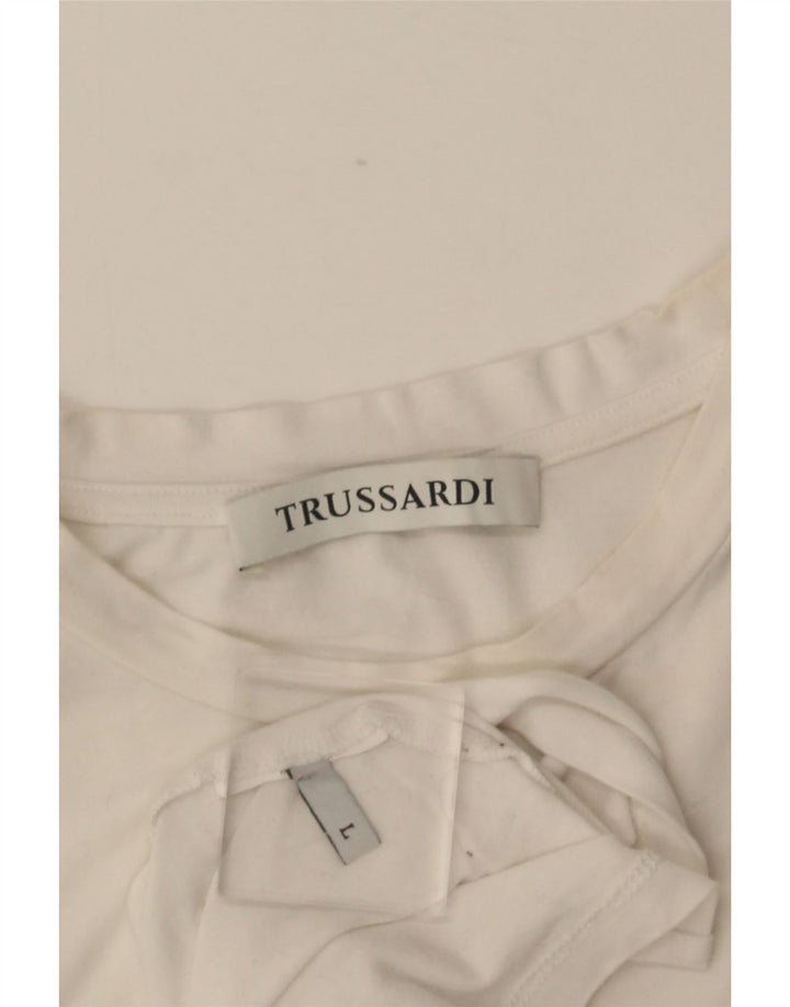 Γυναικείο T-Shirt Trussardi Top UK 14 Large White