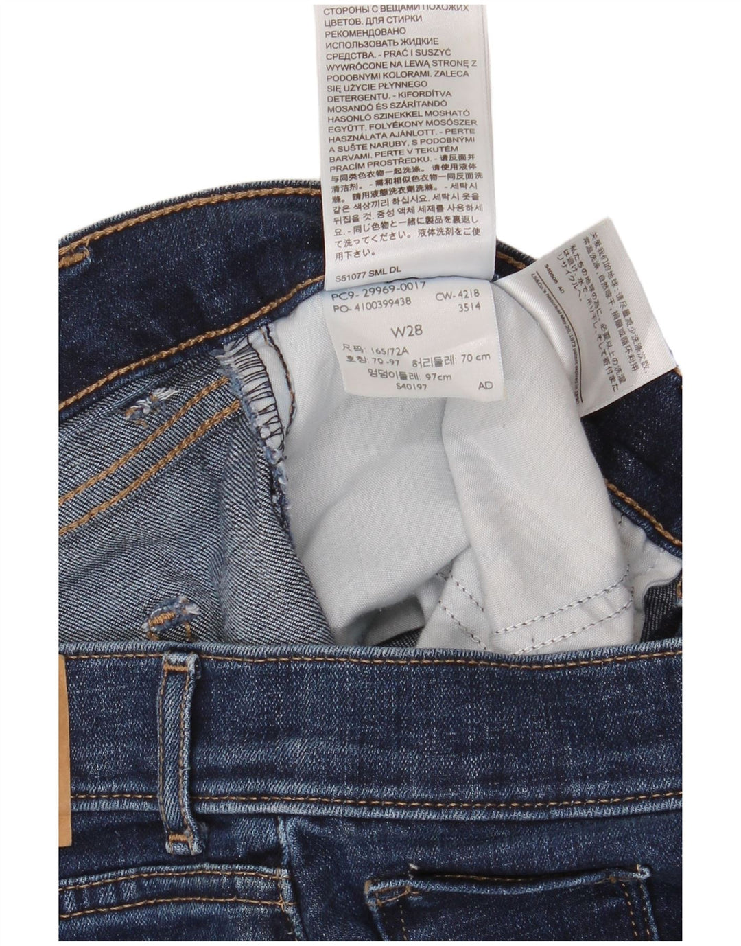 Ανδρικό τζιν βερμούδα LEVI'S W28 Μικρό μπλε βαμβακερό