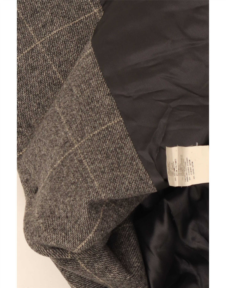 Armani Collezioni Γυναικείο τζάκετ με 3 κουμπιά σακάκι IT 50 XL Grey Check Wool