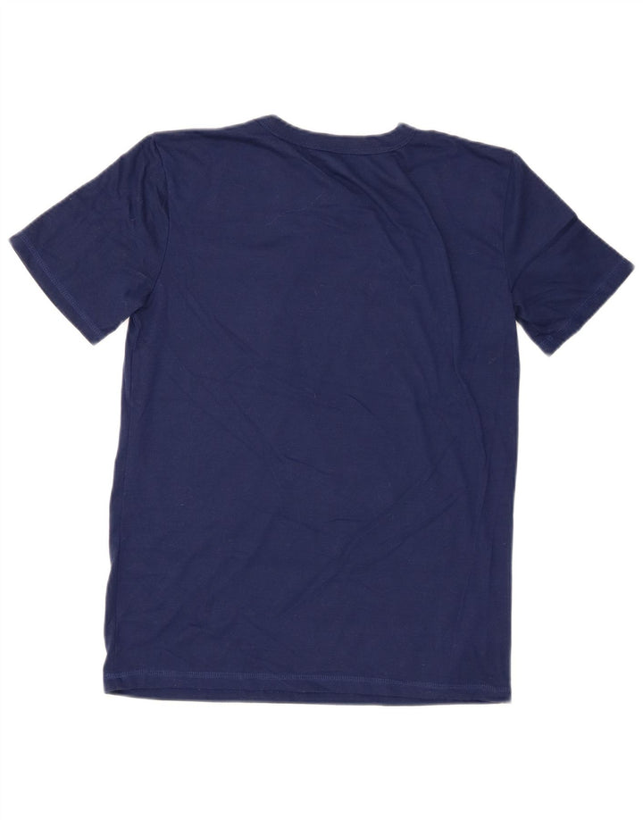 Eddie Bauer Boys T-Shirt Top 14-15 Years Large Navy Blue Polyester