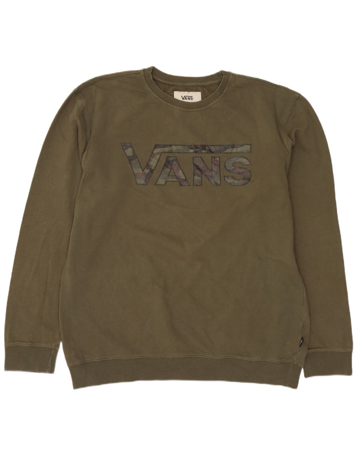 Ανδρικό γραφικό φούτερ VANS Jumper XL Χακί βαμβακερό