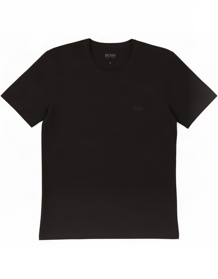 Ανδρικό T-Shirt Hugo Boss Τοπ μεσαίο μαύρο βαμβακερό