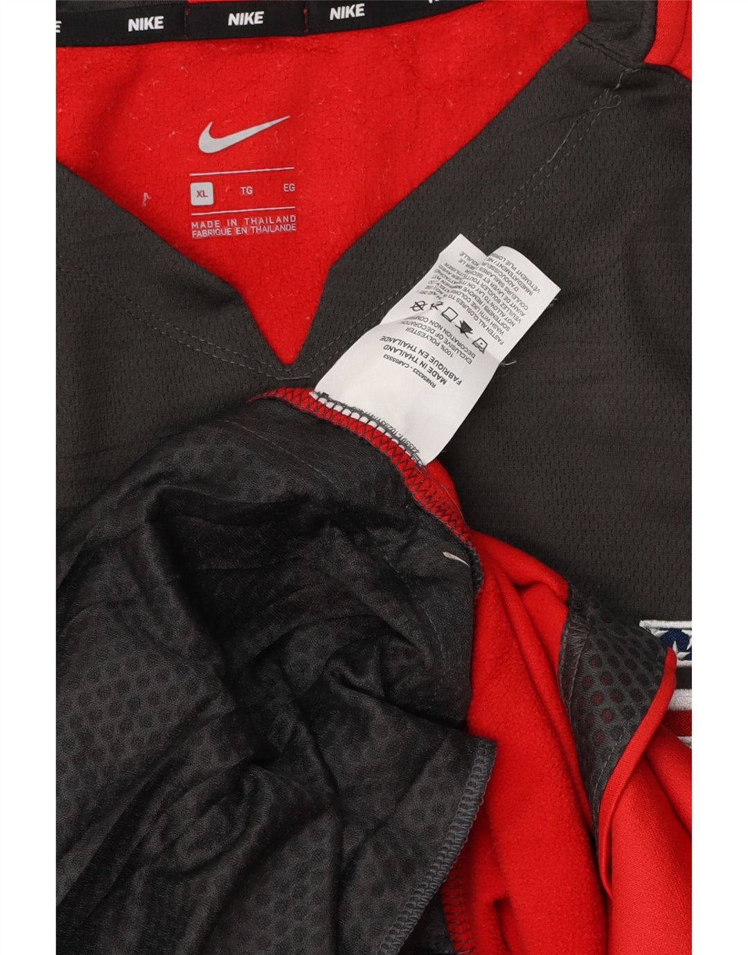 Ανδρικό μπλουζάκι NIKE, μακρυμάνικο XL κόκκινο, πολυεστέρας