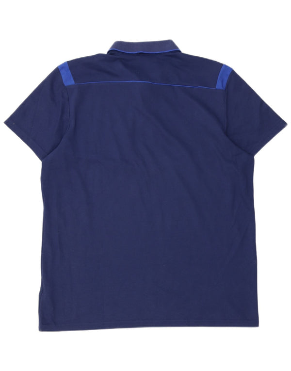 Ανδρικό πουκάμισο Adidas Climalite Polo XL Navy Blue βαμβακερό