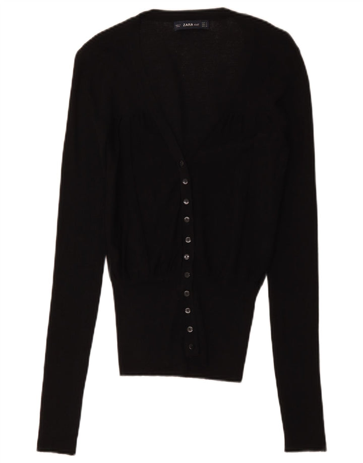 Zara Γυναικείο πουλόβερ UK 12 Medium Black Viscose