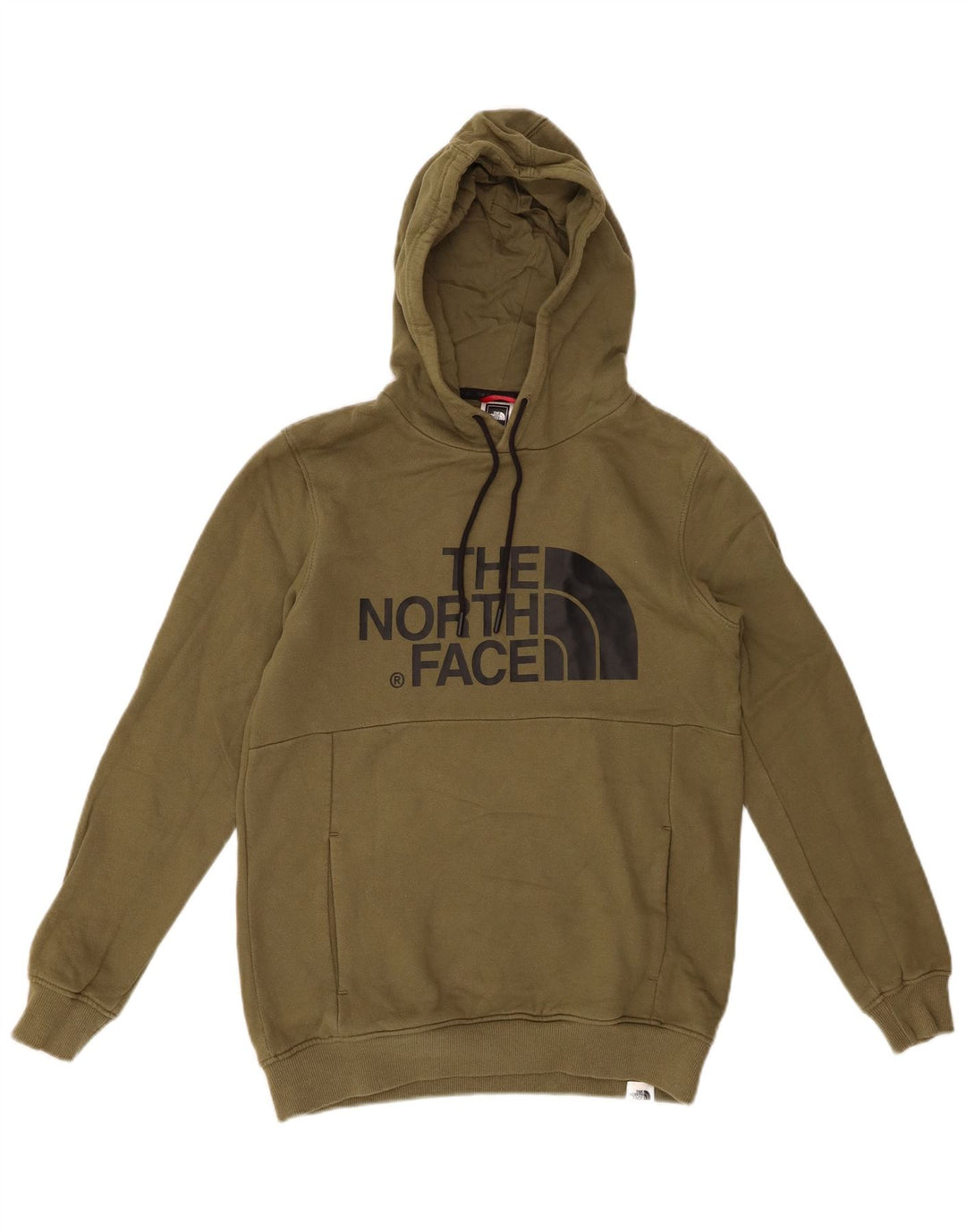 THE NORTH FACE Γυναικείο Γραφικό Hoodie Jumper UK 6 XS Χακί βαμβακερό