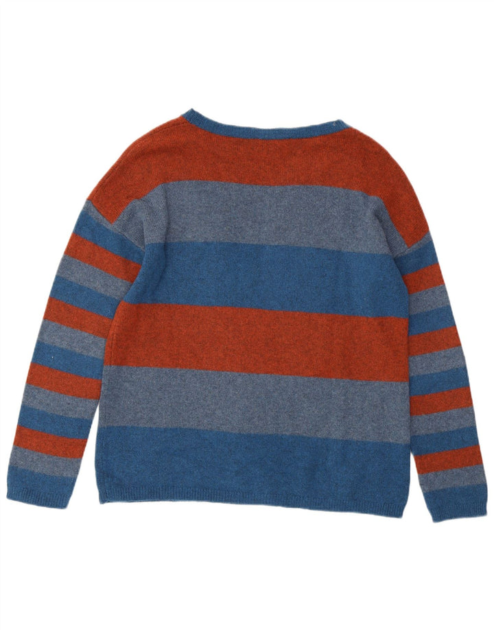 SEASALT CORNWALL Γυναικείο πουλόβερ με λαιμό βάρκα UK 10 Small Blue ριγέ