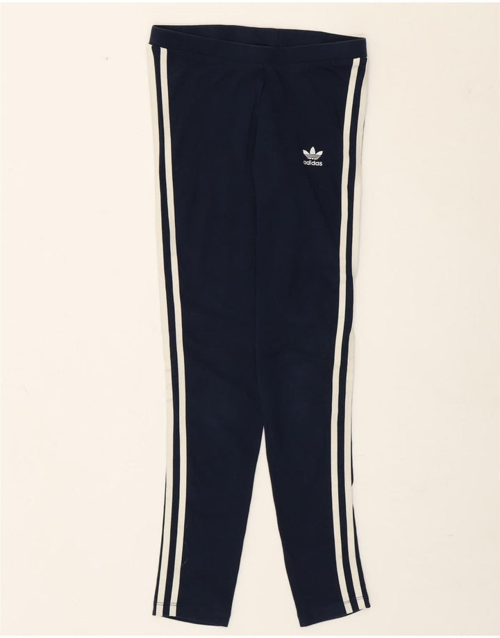 Adidas Γυναικείο κολάν UK 8 Small Navy Blue από βαμβάκι