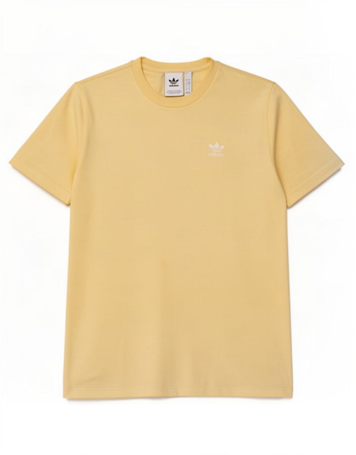 Ανδρικό T-Shirt Adidas Top Μικρό κίτρινο βαμβακερό