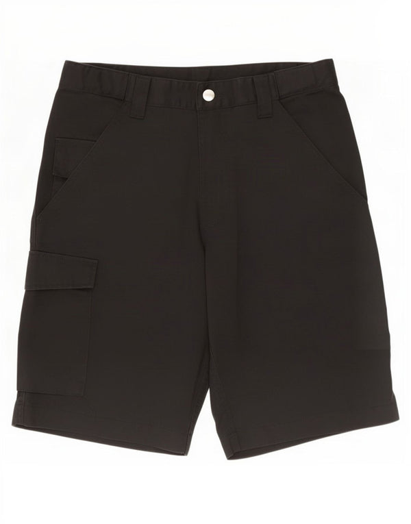 Russell Athletic Mens Cargo Shorts Medium W30 Black Polyester