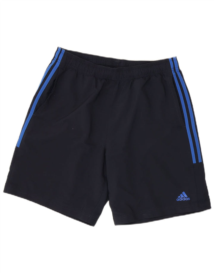 Ανδρικό αθλητικό σορτς Adidas μεγάλο μπλε ναυτικό πολυεστέρα