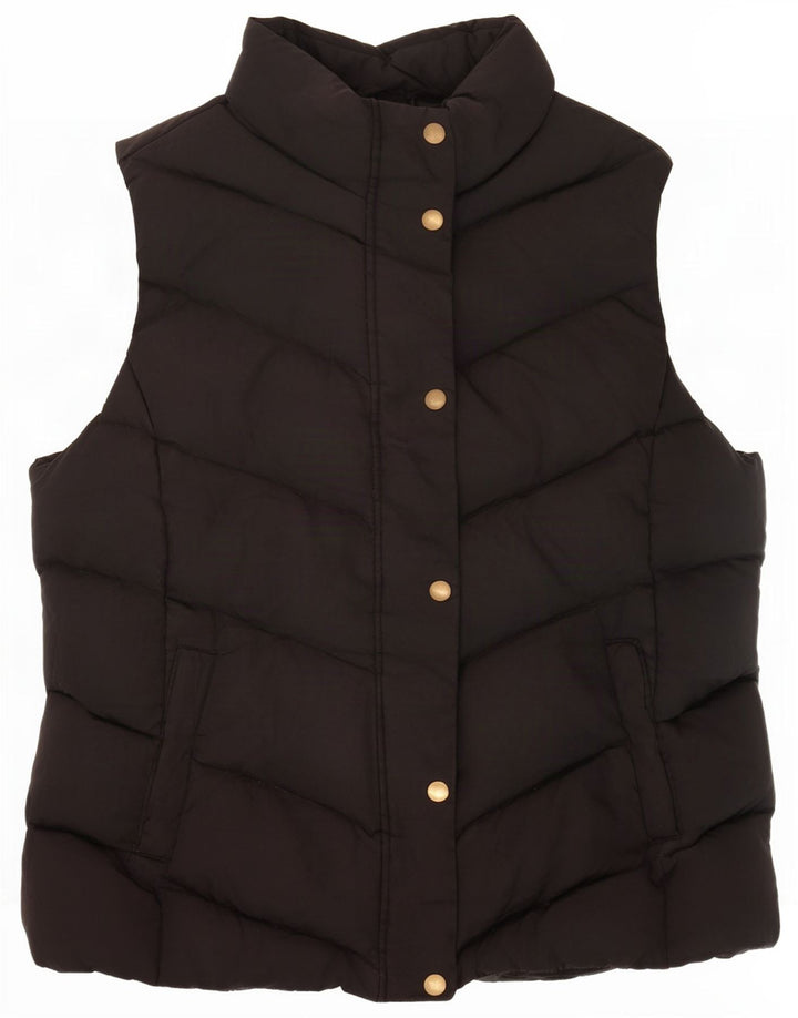 Gap Γυναικείο padded Gilet UK 16 Large Black Polyester