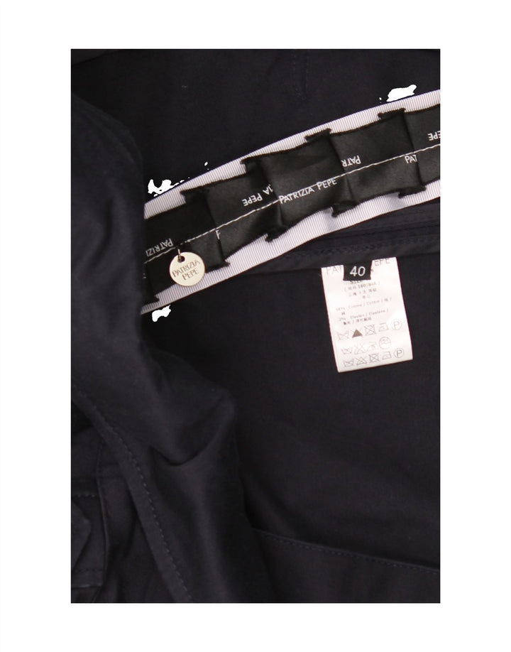 PATRIZIA PEPE Womens Pea Coat IT 40 Small Navy Blue Cotton Vintage Patrizia Pepe and Second-Hand Patrizia Pepe from Messina Hembry 