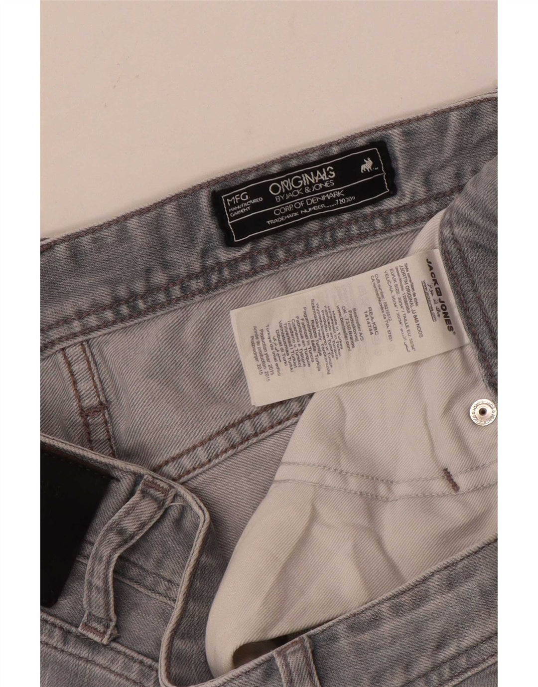 Jack & Jones Ανδρικό Tim Slim Jeans W30 L34 Γκρι βαμβακερό