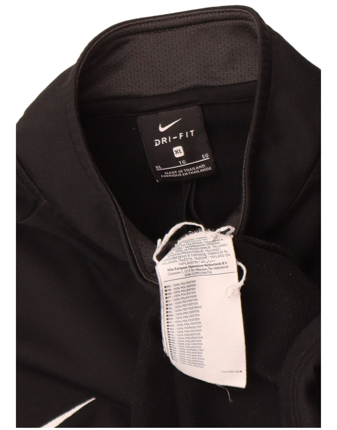 Ανδρική φόρμα Nike Dri Fit με γραφικό πουλόβερ με φερμουάρ Top XL Μαύρο