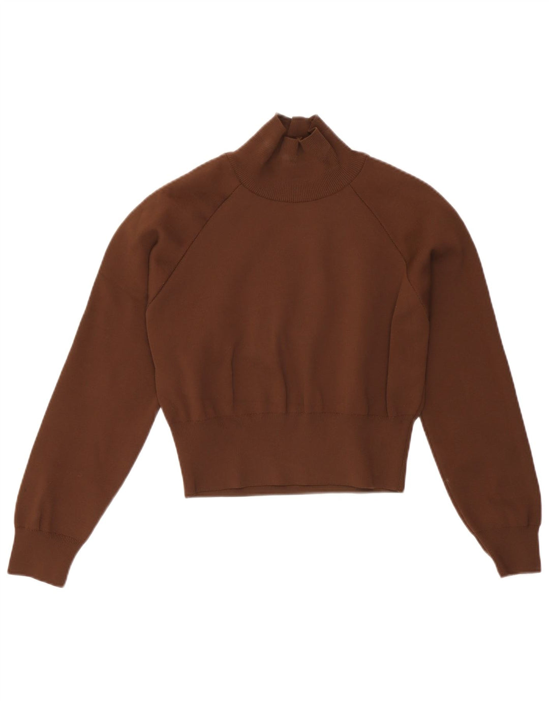 Zara Γυναικείο πουλόβερ με λαιμόκοψη χελώνας UK 10 Small Brown