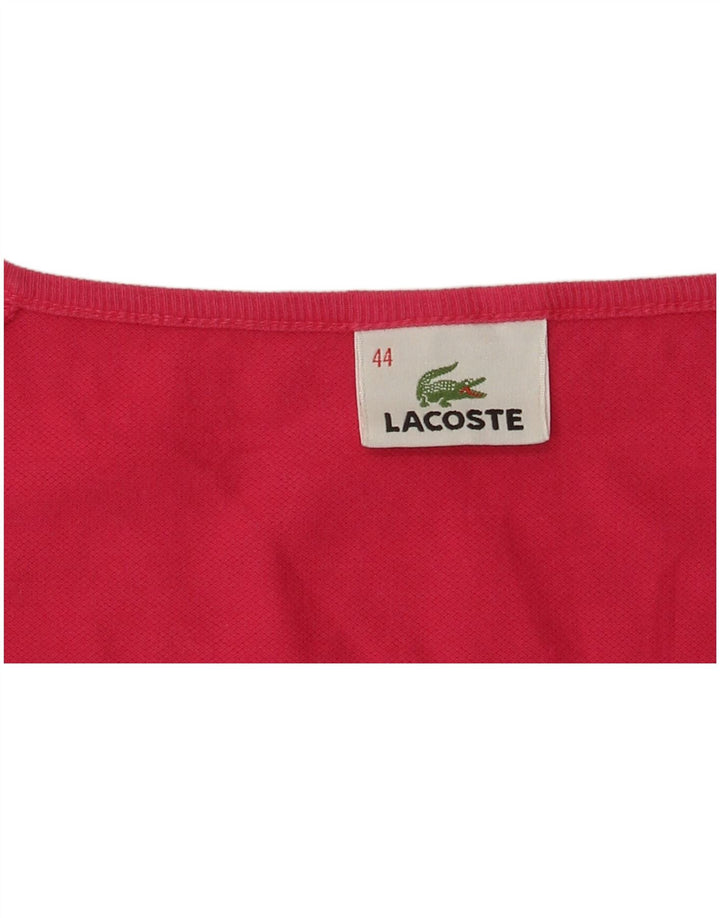 Γυναικείο T-Shirt LACOSTE Top Size 44 Μεγάλο Κόκκινο