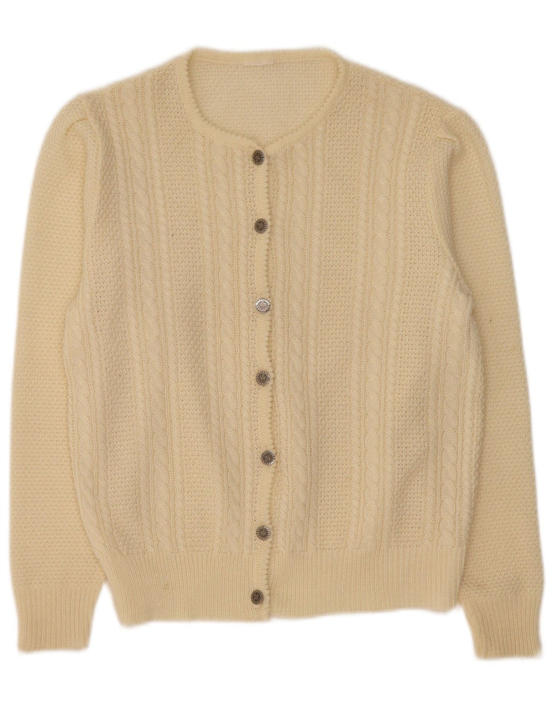 Vintage Γυναικεία Ζακέτα UK 14 Medium Beige