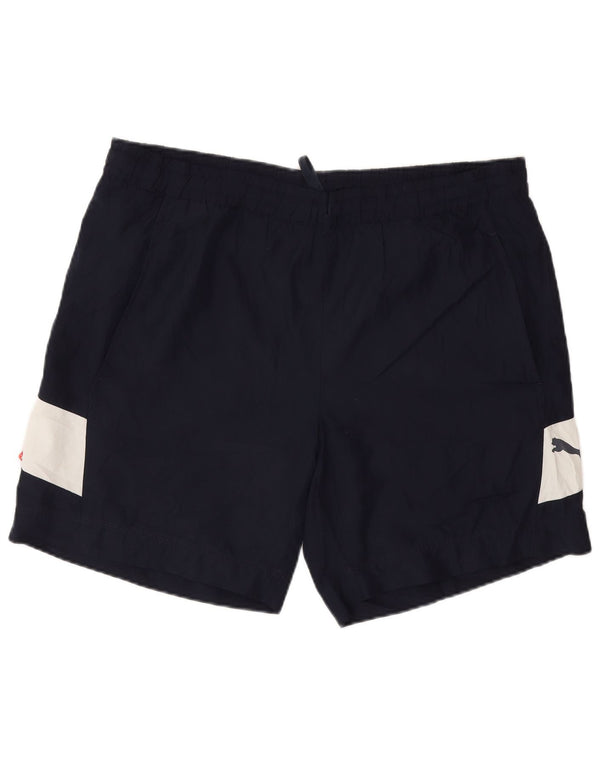 Ανδρικό αθλητικό σορτς Puma, μεσαίο μπλε ναυτικό, πολυεστέρας