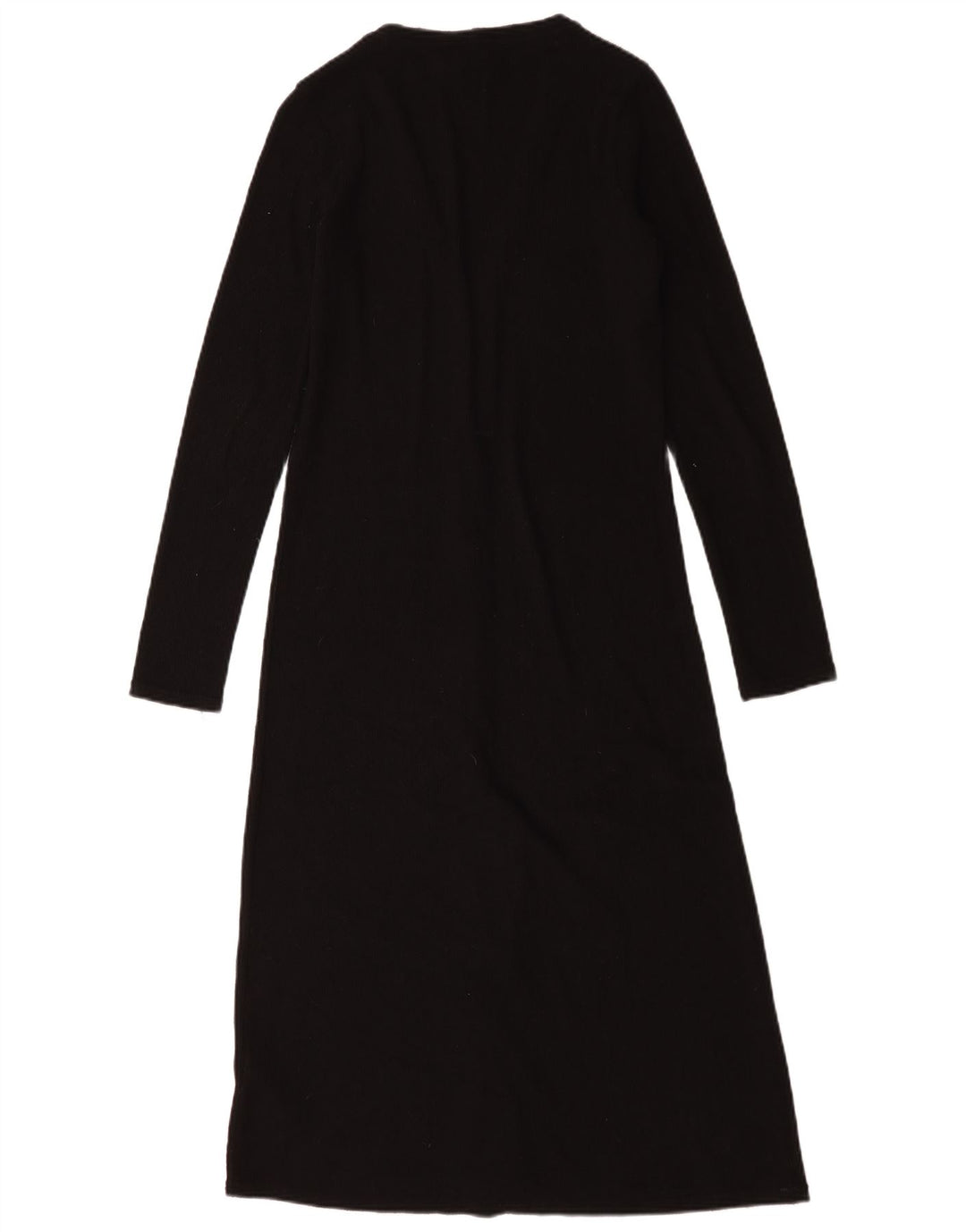 Zara Γυναικεία Ζακέτα Longline UK 10 Small Black Polyester