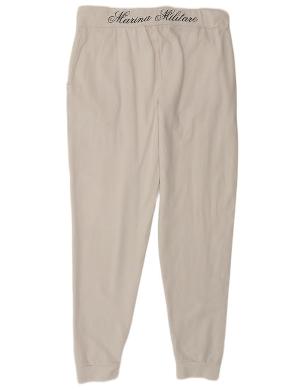 MARINA MILITARE Γυναικεία αθλητική φόρμα παντελόνι Joggers UK 16 Large White