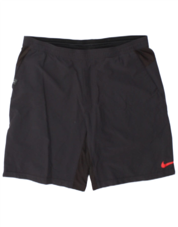 Ανδρικό αθλητικό σορτς Nike σε μεσαίο γκρι χρώμα Nylon