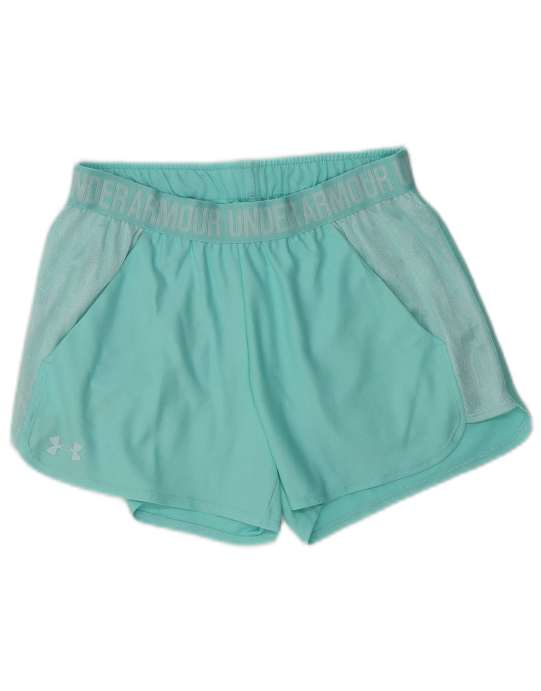 Γραφικό αθλητικό σορτς UNDER Armour Γυναικείο Heat Gear UK 8 Small Turquoise