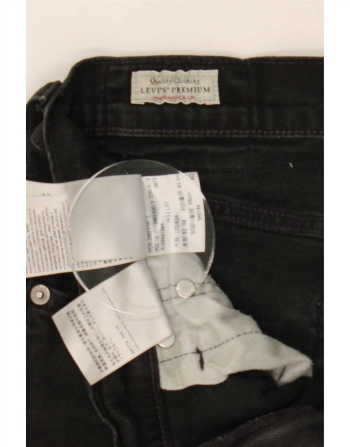 Γυναικείο Slim Jeans Levi's W32 L27 μαύρο βαμβακερό