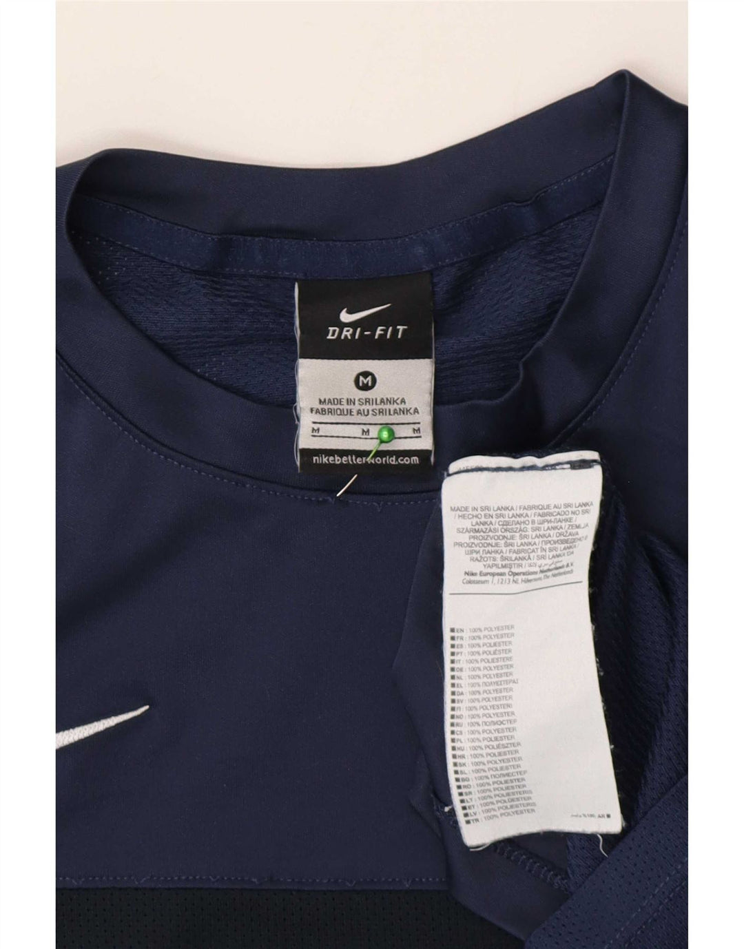 Ανδρικό μπλουζάκι Nike Dri Fit Τοπ μεσαίου μπλε πολυεστέρα