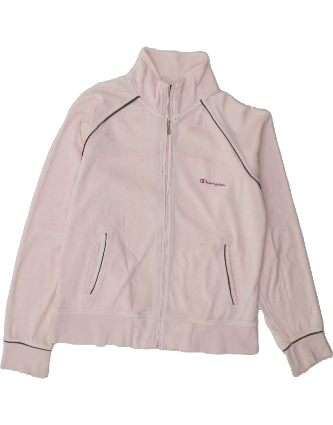 CHAMPION Womens Tracksuit Top Jacket UK 16 Large Pink Cotton Vintage Champion and Second-Hand Champion from Messina Hembry 