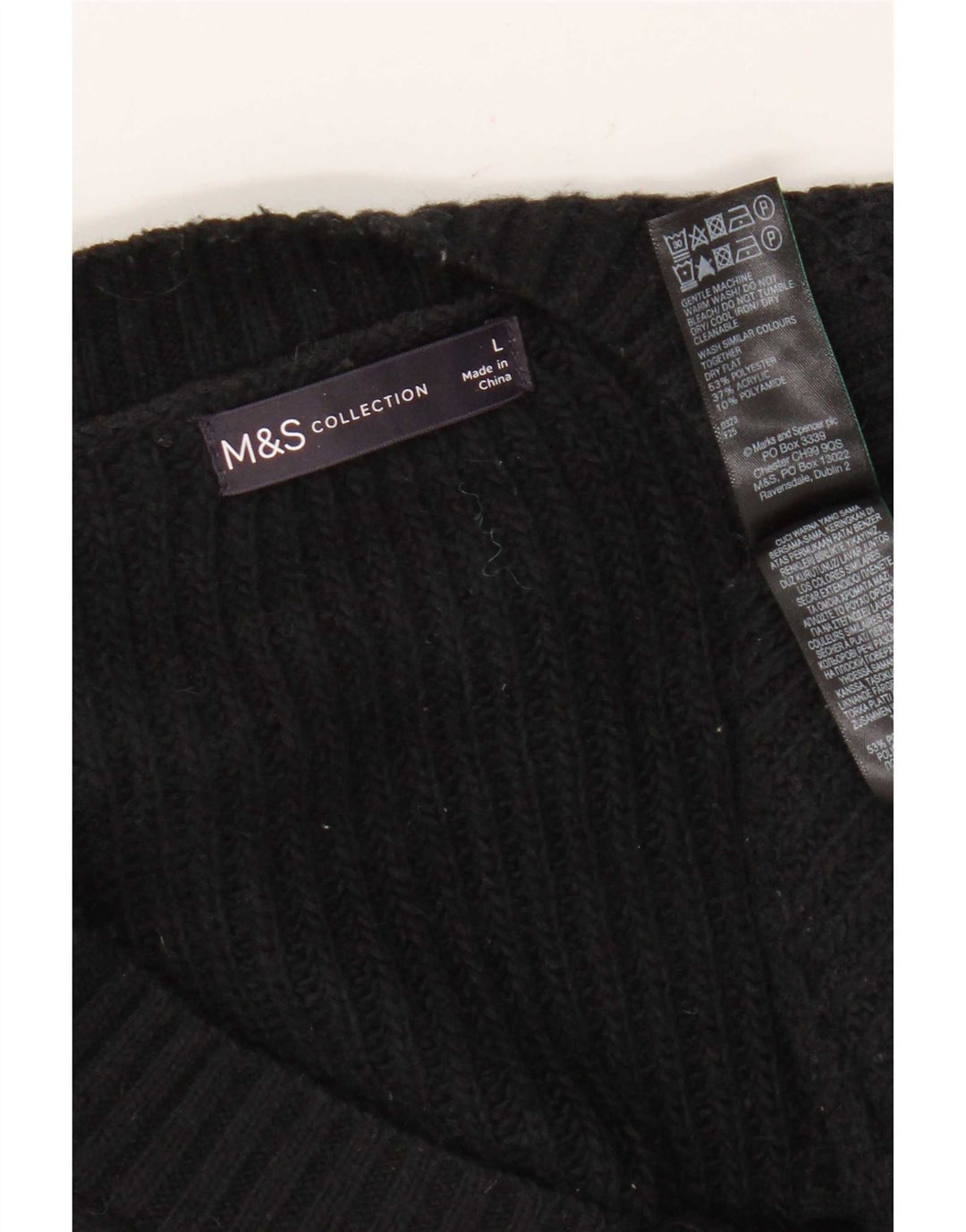 Marks & Spencer Ανδρικό γιλέκο Tank Top Large Black Polyester