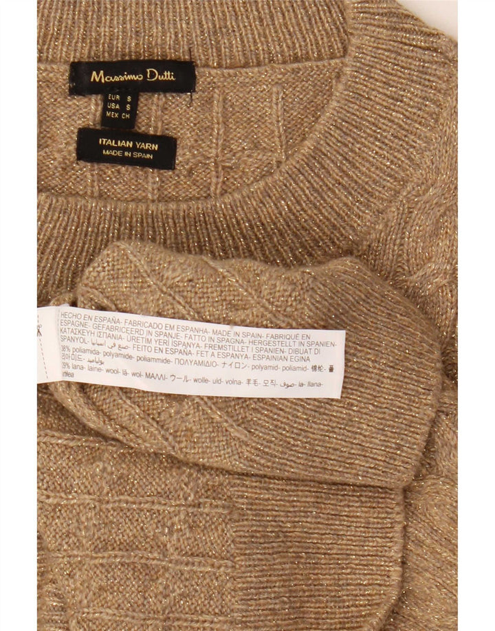 Massimo Dutti Γυναικείο πουλόβερ υπερμεγέθη Crew Neck Jumper UK 10 Small Grey