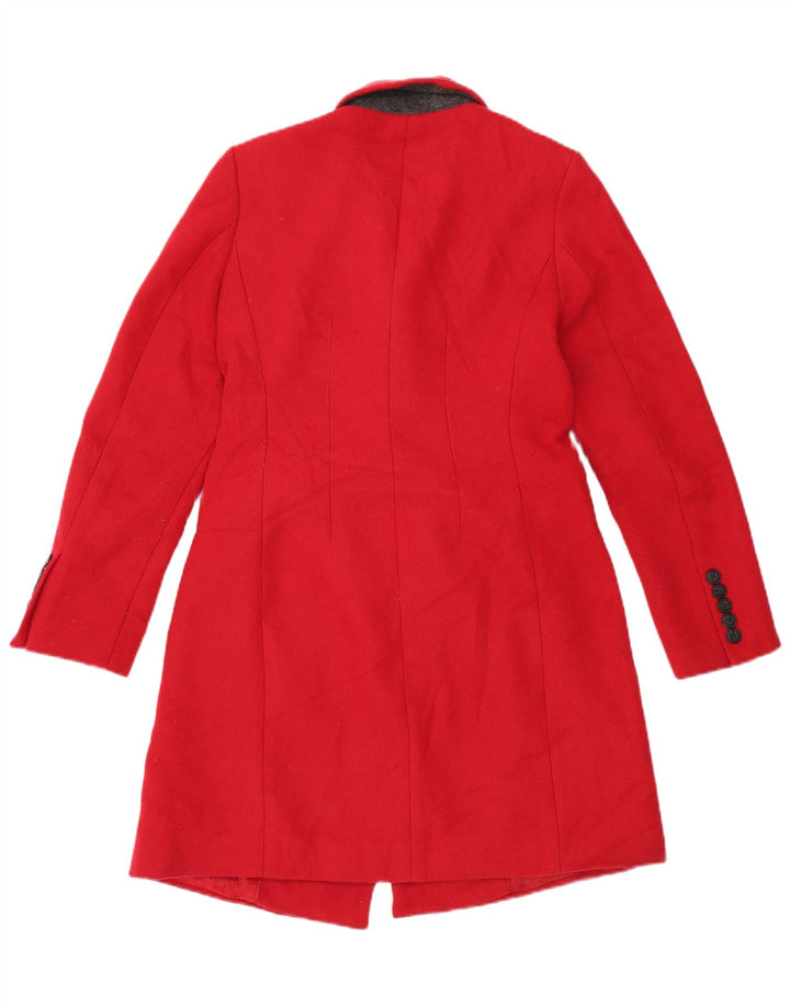 Marks & Spencer Γυναικείο Παλτό με διπλό στήθος UK 10 Small Red