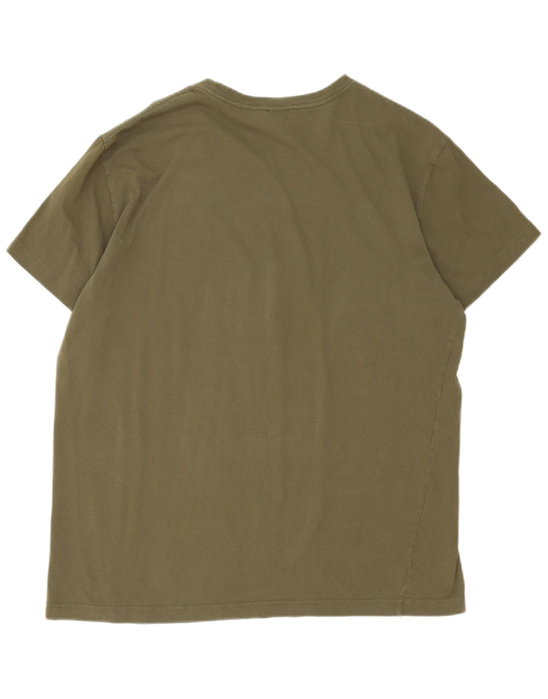 Ανδρικό γραφικό T-Shirt Diesel Top μεγάλο χακί βαμβακερό