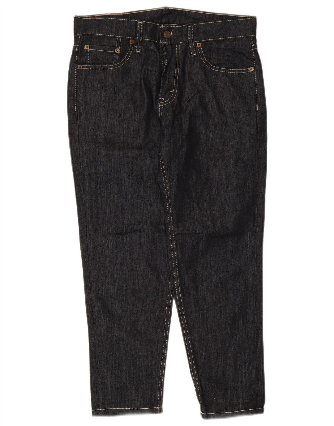 LEVI'S Womens 511 Slim Cropped Jeans W30 L24 Navy Blue Cotton