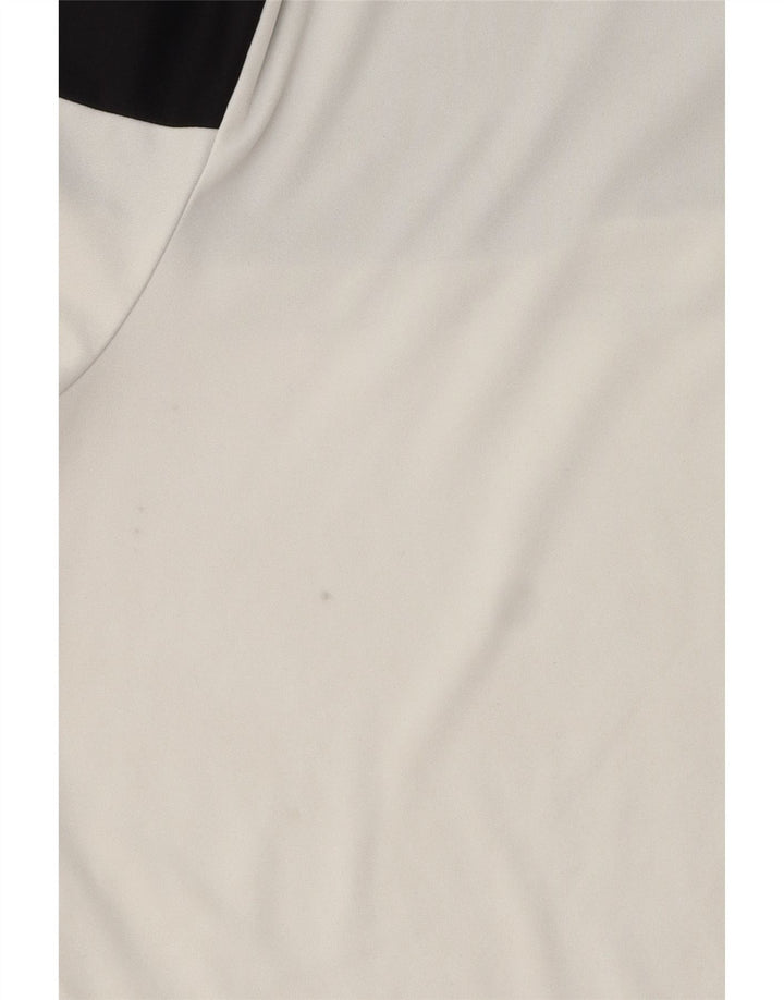 Ανδρικό T-Shirt Climalite Adidas Top Medium White Colourblock Polyester
