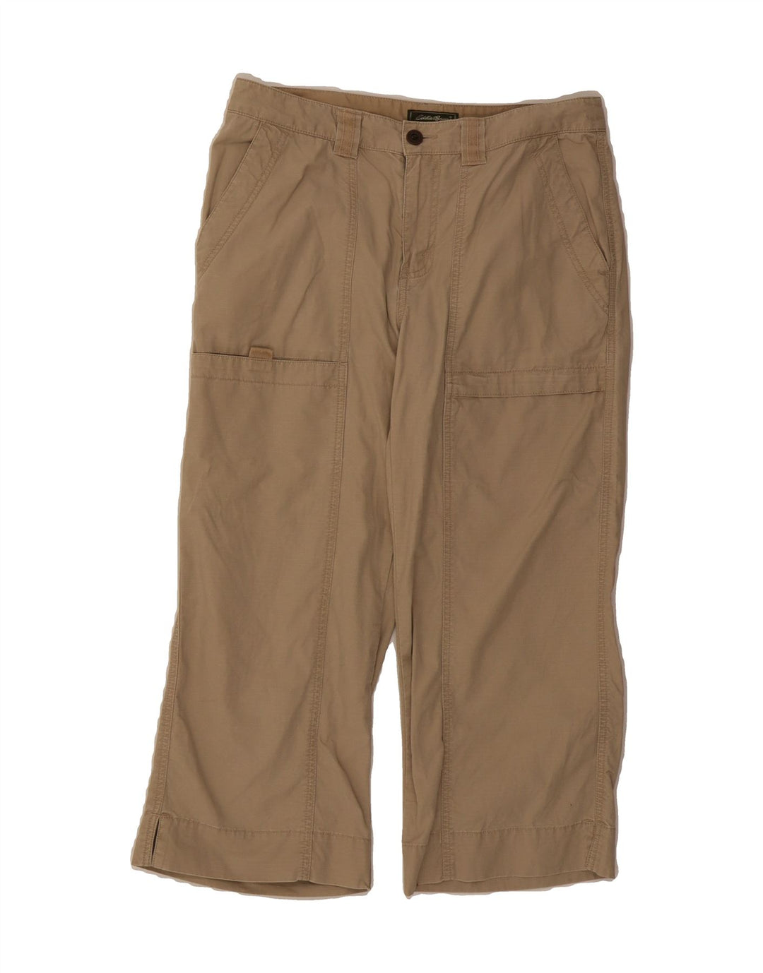 EDDIE BAUER Womens Straight Capri Cargo Trousers US 8 Medium W30 L22 Beige Vintage Eddie Bauer and Second-Hand Eddie Bauer from Messina Hembry 