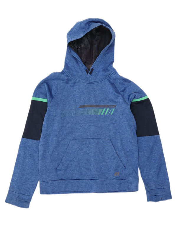 RUSSELL ATHLETIC Boys Dri-Power Hoodie Jumper 15-16 ετών 2XL Μπλε