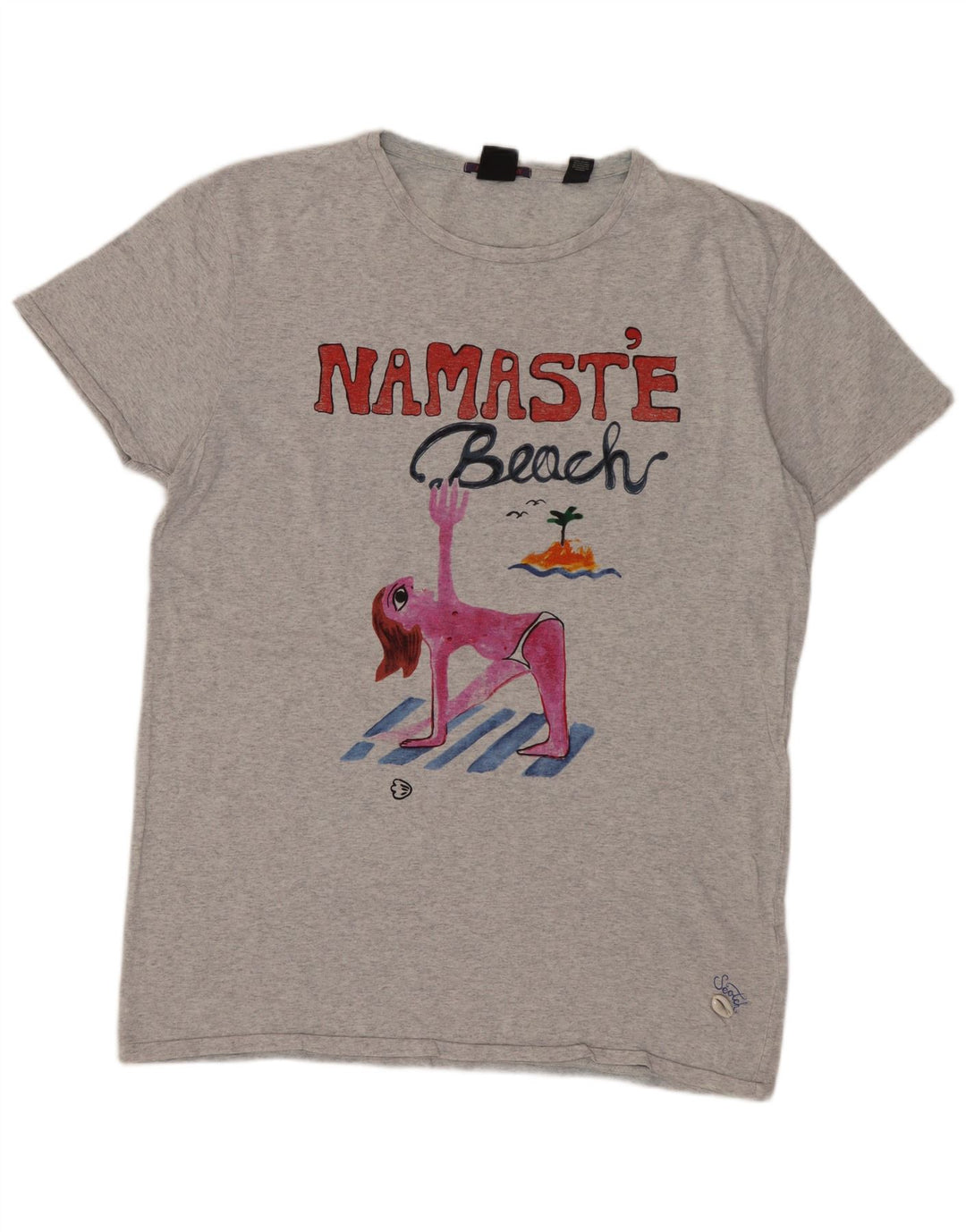 Ανδρικό γραφικό μπλουζάκι SCOTCH & SODA Τοπ μεσαίο γκρι βαμβακερό