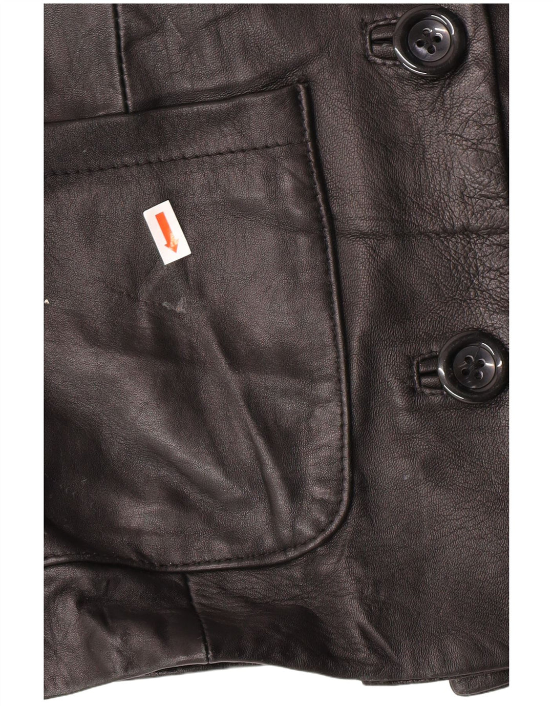 Vintage Γυναικείο Δερμάτινο Μπουφάν IT 44 Medium Black Classic