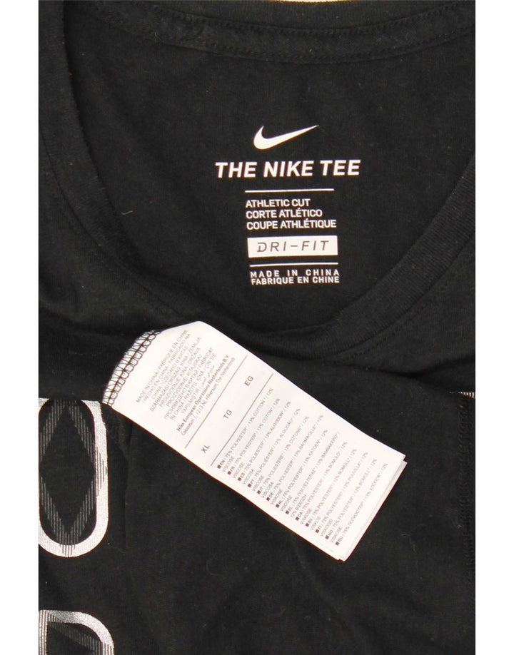 Ανδρικό T-Shirt Nike με γραφικό Dri Fit Top XL μαύρο πολυεστέρα
