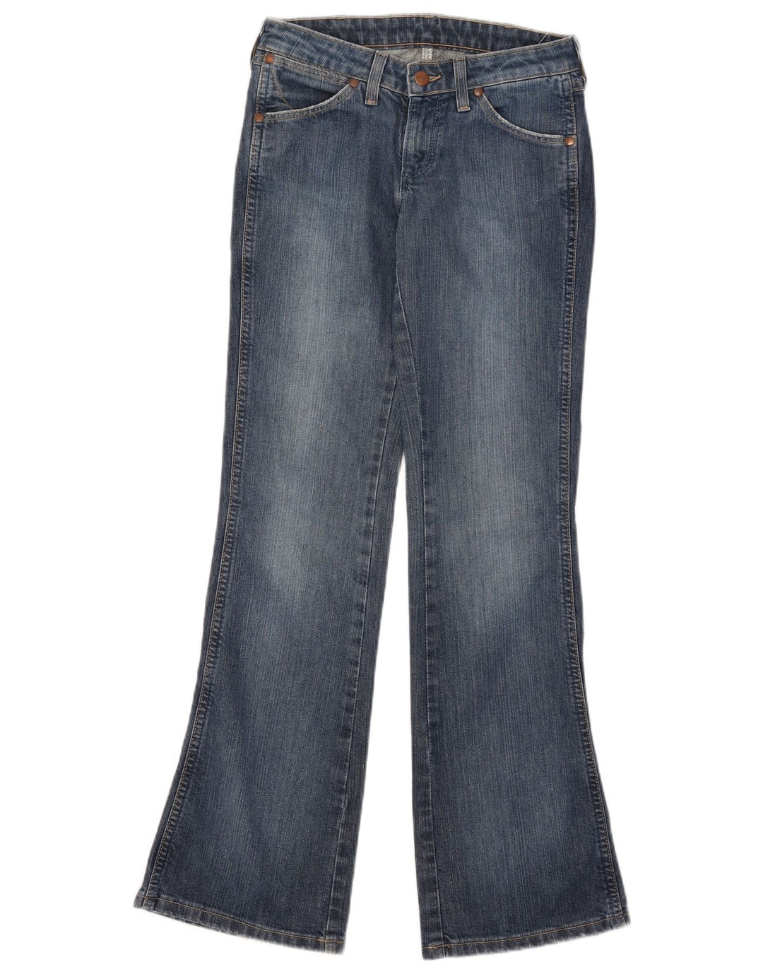Wrangler Womens Eve Bootcut Jeans W28 L32 Μπλε βαμβακερό