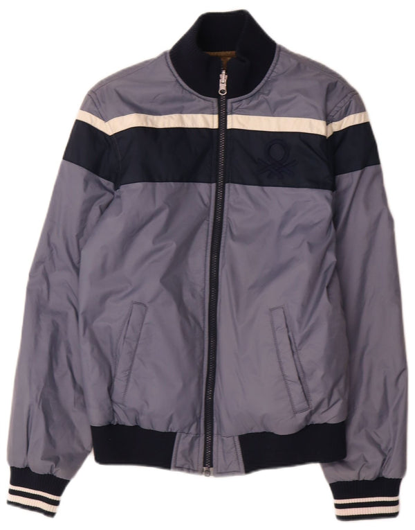 Μπουφάν Benetton Boys Graphic Reversible 11-12 Years Grey