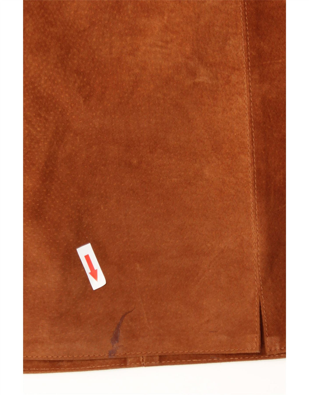 Vintage Γυναικεία Suede Φούστα W28 Δερμάτινο Μεσαίο Καφέ