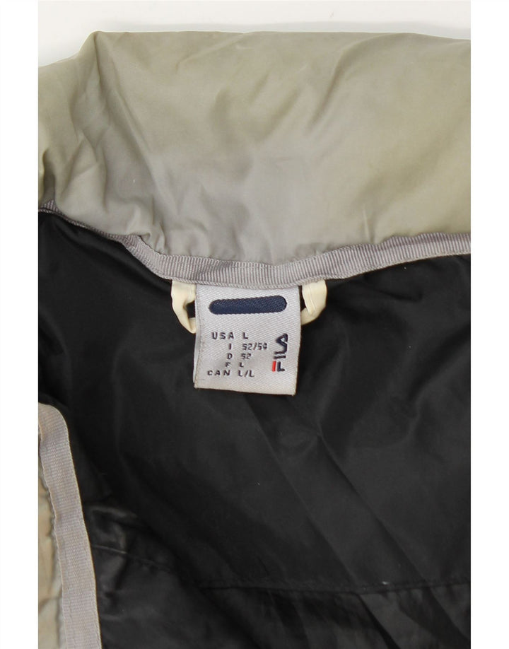 Fila Ανδρικό μπουφάν UK 40 Large Black Colourblock Nylon