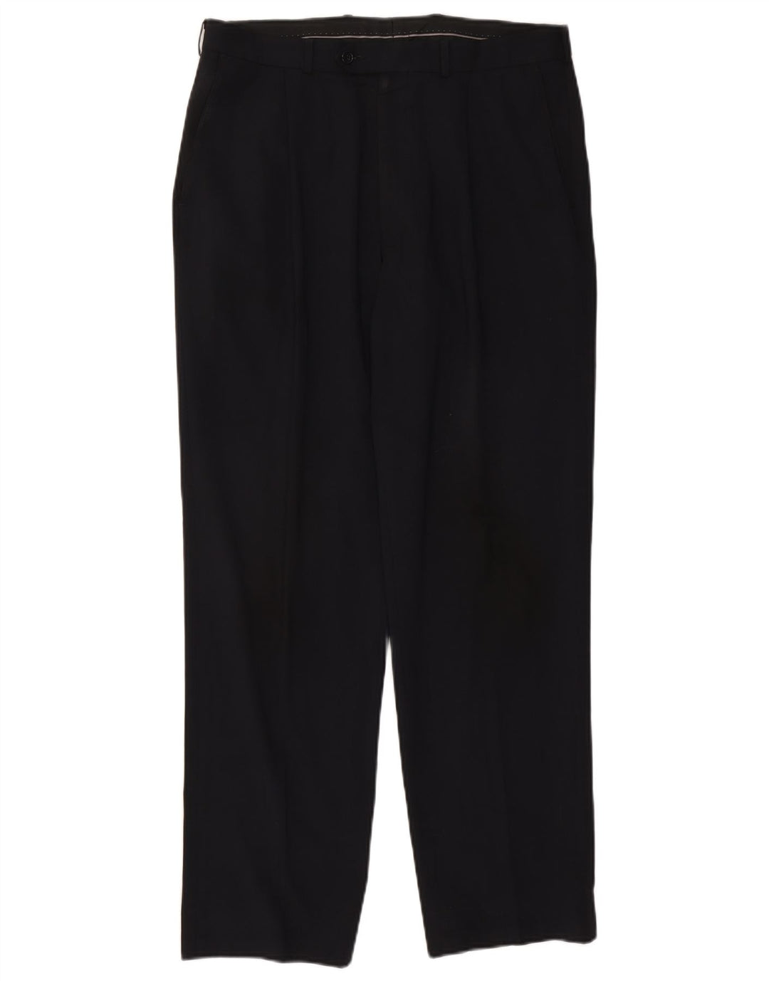 Marks & Spencer Ανδρικό παντελόνι με καρφίτσα W34 L31 Navy Blue Polyester