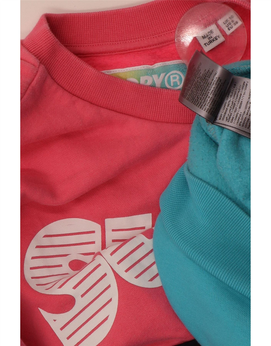 SUPERDRY Γυναικεία φούτερ μεγάλου μεγέθους Jumper UK 10 Small πολύχρωμα