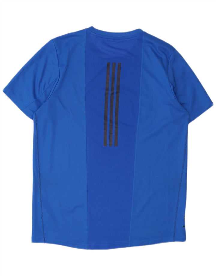 Ανδρικό γραφικό T-Shirt Adidas Top Large Blue Polyester