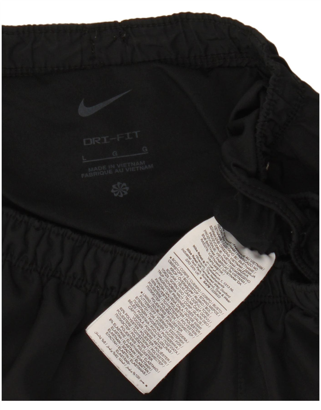 Ανδρικό αθλητικό σορτς Nike Dri Fit, μεγάλο μαύρο πολυεστέρα