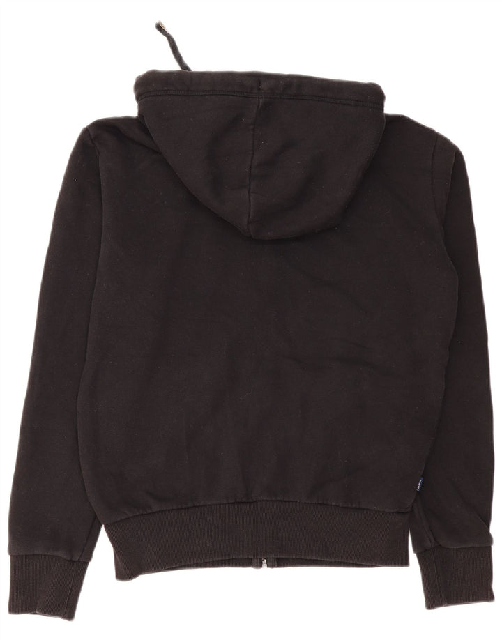Ανδρικό πουλόβερ με κουκούλα με φερμουάρ Superdry, μικρό μαύρο βαμβακερό